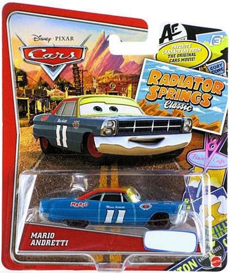 Disney Pixar Cars Radiator Springs Classic Mario Andretti Exclusive 155 ...