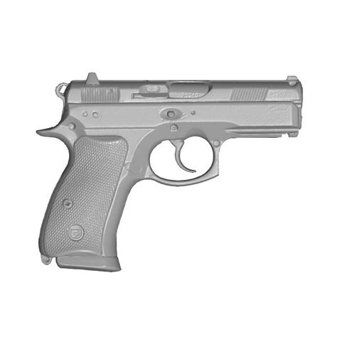 STL file CZ 75D Compact 9mm pistol real size scan 🔫・3D printable model ...