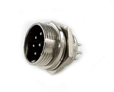 Разъем MIC16 8Pin штекер металл на корпус - купить с доставкой по ...