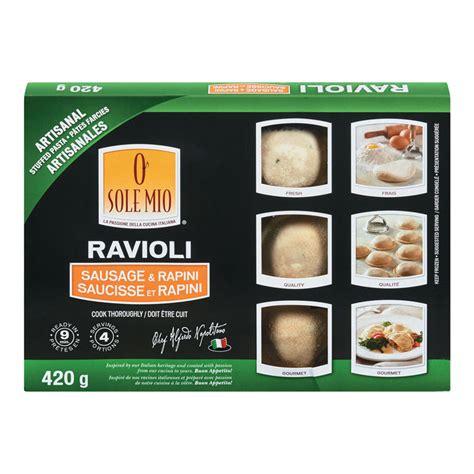 Ravioli Sausage Rapini Pasta