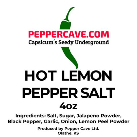 Hot Lemon Pepper Salt Peppercave