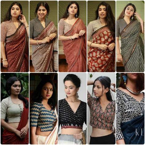 latest blouse pattern  cotton saree blouse designs  cotton