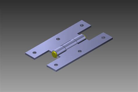 Hinge Autocad Autodesk Inventor Step Iges Other 3d Cad Model Grabcad