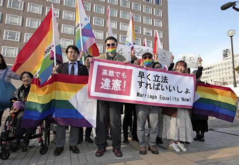 A Japanese Court Says Denying Same Sex Marriage Is Unconstitutional And Calls For Urgent Change