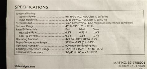 Emerson 1f83c 11pr 7 Day Programmable Conventional Back Lit Digital Thermostat Programmable