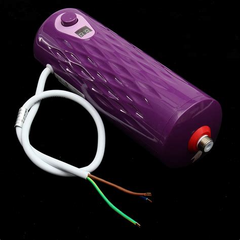 W Tankless Instant Electric Hot Water Heater Set Kitchen Bathroom Shower Heater Alexnld