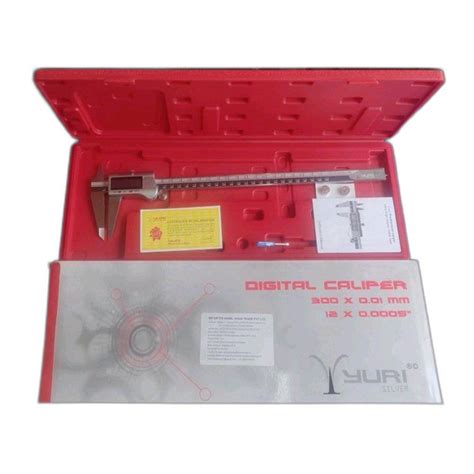 Stainless Steel Yuri Digital Vernier Caliper Accuracy 12mm Size