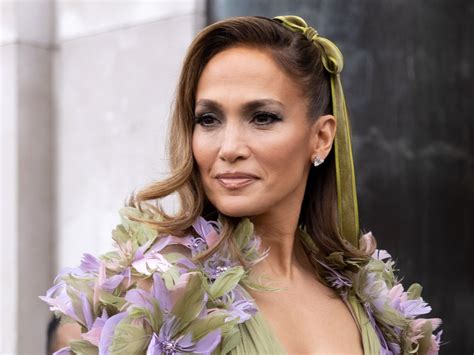 Jennifer Lopez Stuns In Floral Look At Paris Fashion Week