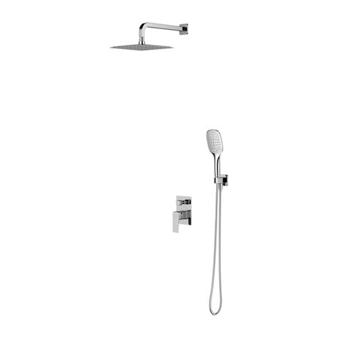 Душевая система скрытого монтажа Omnires Parma с верхним душем 25х25