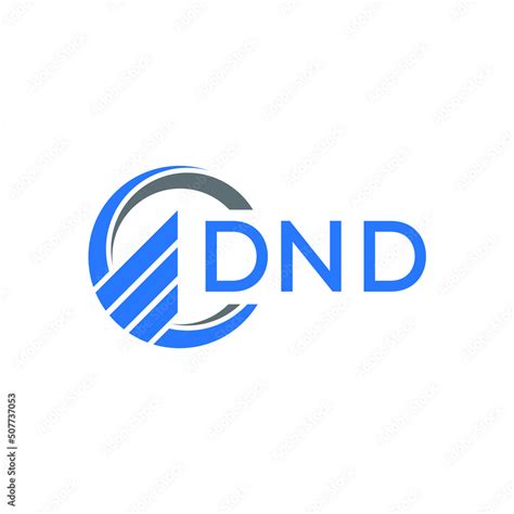 Dnd Flat Accounting Logo Design On White Background Dnd Creative