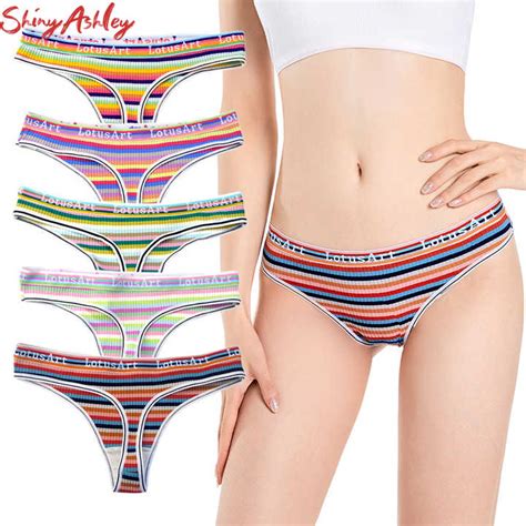 Odm Threaded Panties Sports Fitness Breathable Hipster Bikini Cut Cheeky Women S Thong Cotton