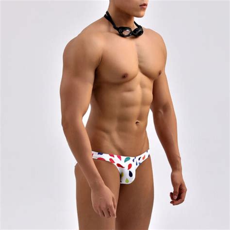Men S Swim Briefs Beach Swimsuit Bikini White Hot Sexy Bathing Suit Gay
