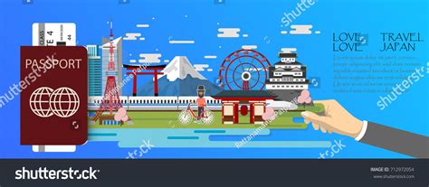 Travel Infographic Japan Infographic Royalty Free Stock Vector