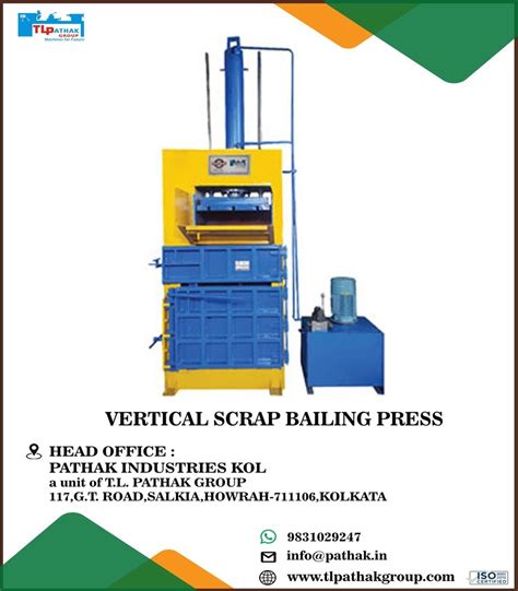 Mild Steel Hydraulic Vertical Scrap Bailing Press Tons Model Name