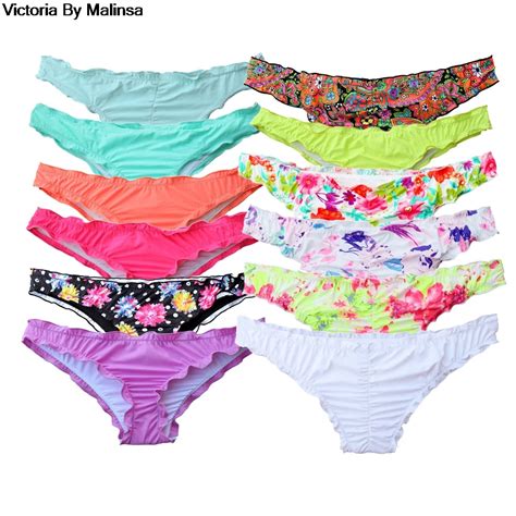 Bikini Bottoms Swim Suit Women Brazilian Secret Sexy Cheeky Printing Swimwear Biquini Bikiny