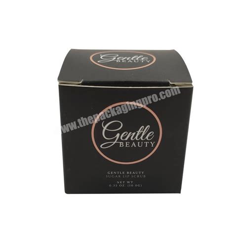 Skincare Custom Paper Card Box Lip Scrub Packaging Box For Beauty