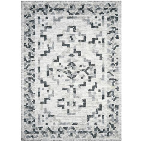 Manika 03 Traditional Border Textured Rugs In Grey Buy Online From The