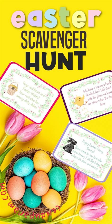 Easter Scavenger Hunt Free Printable Artofit