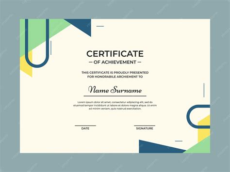 premium vector simple elegant certificate template design