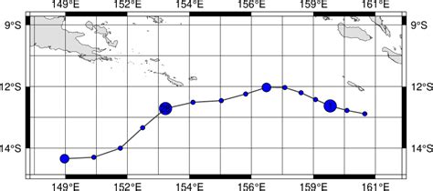 Digital Typhoon: Cyclone 202318 (Kevin) - Detailed Track Information