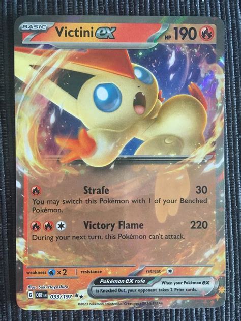 Pokemon Obsidian Flames Victini Ex Englisch Kaufen Auf Ricardo