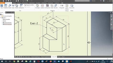 Aula Exerc Cio Modelamento Da Pe A No Inventor Youtube