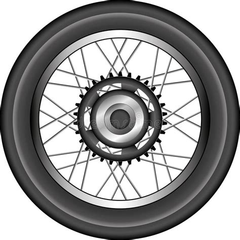 Iconos De La Rueda De La Motocicleta Del Vector Ilustraci N Del Vector