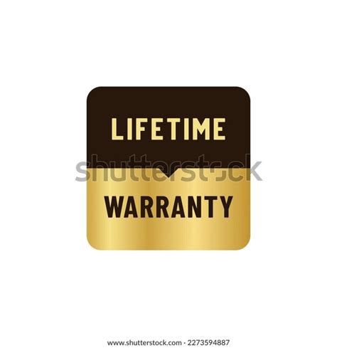 Lifetime Warranty Label Vector Lifetime Warranty Stock Vector (Royalty ...