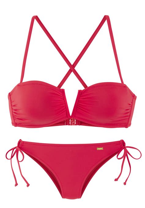 Buffalo Bandeau Bikini C D Farbe Rot Gr E C D Freyerleben De