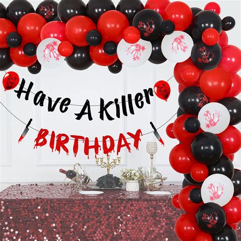 Buy Halloween Horror Birthday Balloon Garland Kit Have A Killer