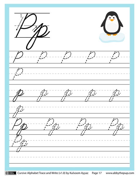 How To Write The Letter W In Cursive