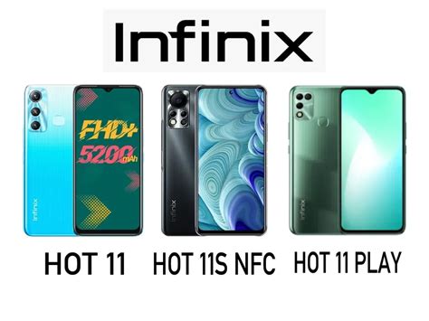 Inilah 7 Perbedaan Infinix Hot 11 Hot 11s NFC Dan Hot 11 Play