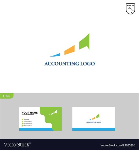 Financial logo template accounting Royalty Free Vector Image