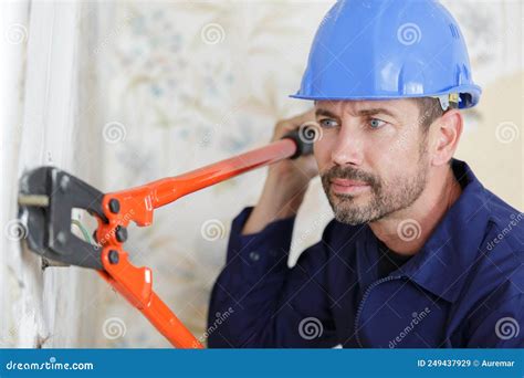 workman  scissors mower stock image image  safety tool