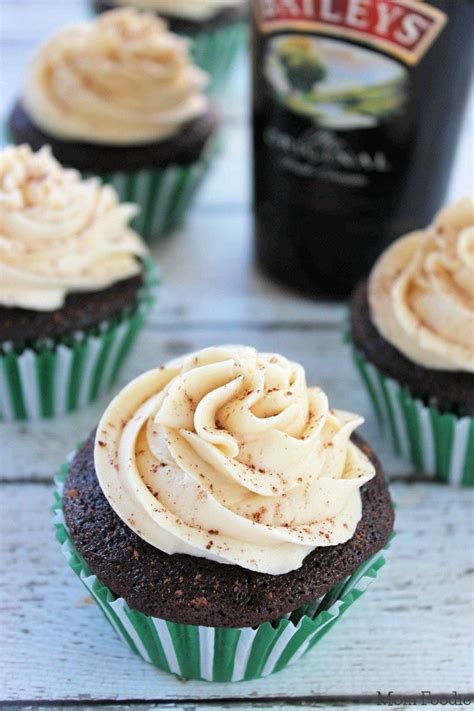 Chocolate Guinness Cupcakes with Bailey's Frosting | St. Patrick's Day Cupcake - Mom Foodie