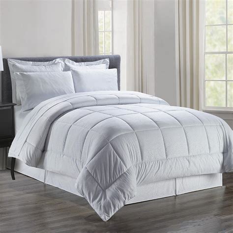 8 Piece Plazatex Vine Microfiber Comforter Bed In A Bag Set