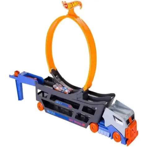 Детски комплект Транспортьор с писта и количка Hot Wheels на Супер Цена P98354 Patilanci bg