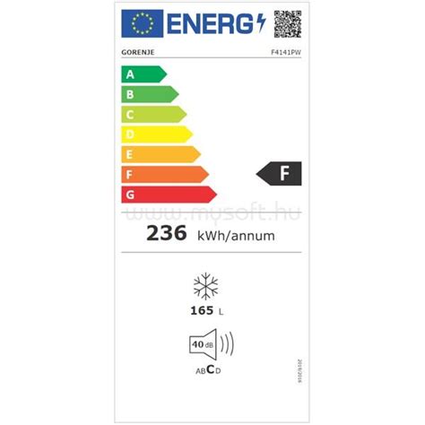 GORENJE F4141PW fagyasztószekrény (GORENJE_F4141PW) | fagyasztó ...