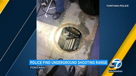 Fontana Police Find Underground Shooting Range Weapons Cache At Gang