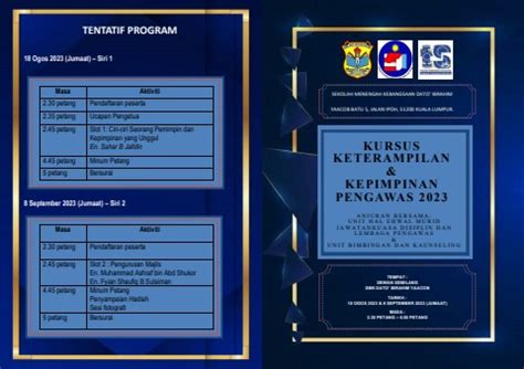 Buku Program Kursus Keterampilan Kepimpinan Pengawas