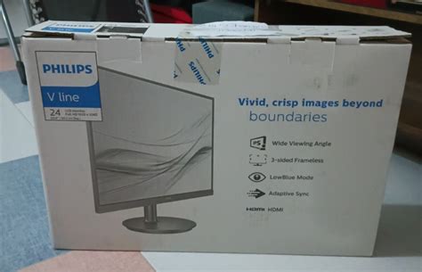 Philips Hd LCD Monitor Colour Black Model No. 241V8/69, Computers ...