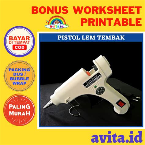 Jual Avita Id Pistol Lem Tembak Alat Lem Tembak 20 Watt Hot Melt