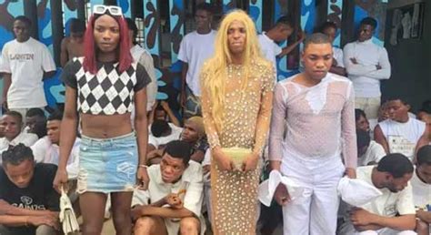 Delta State Police Parades 67 Suspects Arrested At Alleged Gay Wedding In Uvwie Hotel