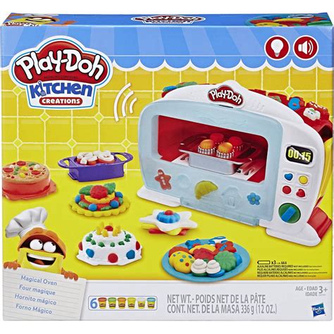 Play Doh Kitchen - Play-Doh Kitchen Creations Magical Oven Playset with 6 Dough Cans ...