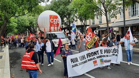 Manifestations Du Er Octobre La Mobilisation Dans Le Gard Et En