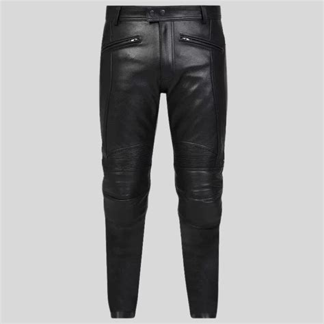 Black Leather Pants Men