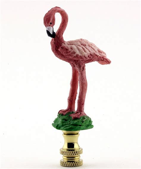 0 003230 Painted Resin Pink Flamingo Finial Pink Flamingos Flamingo