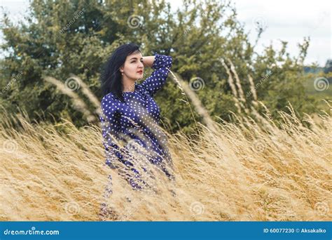 Art Portrait Of A Beautiful Brunette Stock Photo Image Of Face Hair 60077230