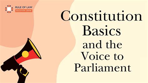 Constitution Basics And The Referendum On The Voice To Parliament Youtube