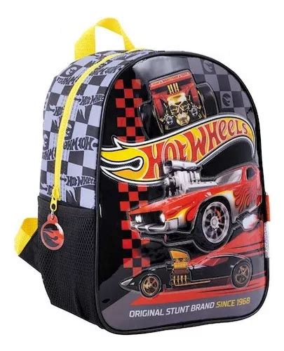 Mochila Escolar Infantil Espalda Hot Wheels Red Car Mercadolibre